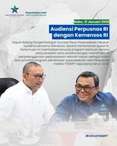 Audiensi Perpusnas RI dengan Kemensos RI