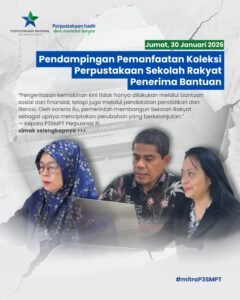 Pendampingan Pemanfaatan Koleksi Perpustakaan Sekolah Rakyat Penerima Bantuan