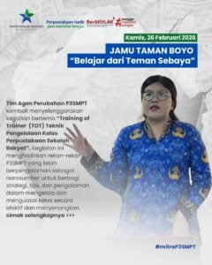 Jamu Taman Boyo: Training Of Trianer (TOT) Teknik Pengelolaan Kelas Perpustakaan Sekolah Rakyat