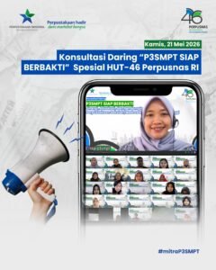 Konsultasi Daring “P3SMPT SIAP BERBAKTI” Spesial HUT-46 Perpusnas RI