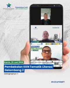 Pembekalan KKN Tematik Literasi Tahun 2026 Gelombang II